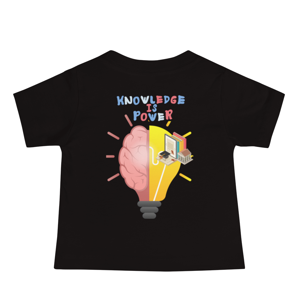 Knowledge Is Power Baby Jersey Tee for Girls