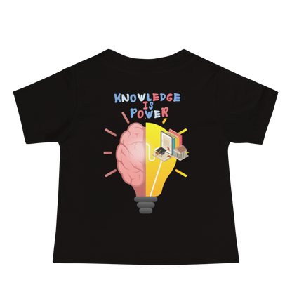 Knowledge Is Power Baby Jersey Tee for Girls