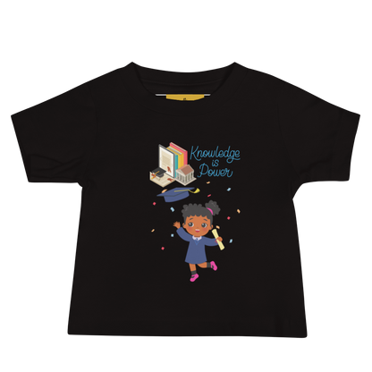 Knowledge Is Power Baby Jersey Tee for Girls