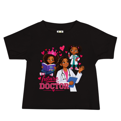 Future Doctor Short Sleeve Baby Jersey Tee for Girls