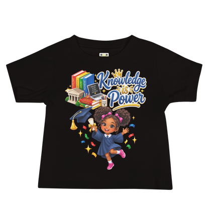 Knowledge Is Power Baby Jersey Tee for Girls