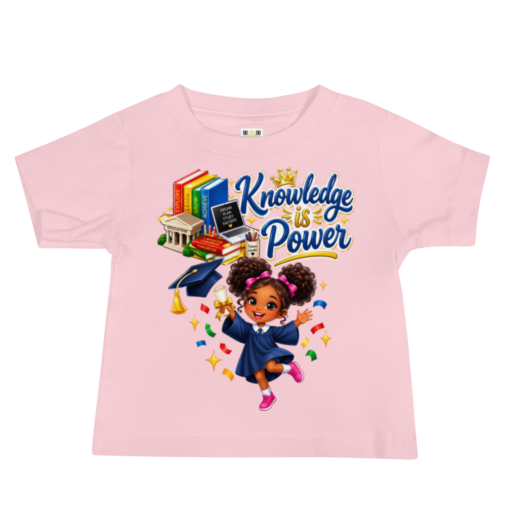Knowledge Is Power Baby Jersey Tee for Girls