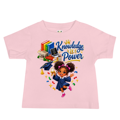 Knowledge Is Power Baby Jersey Tee for Girls