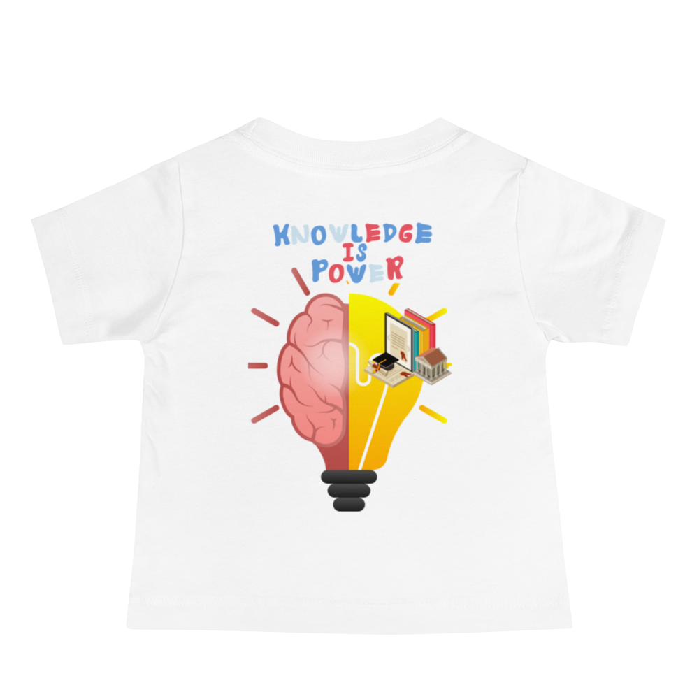 Knowledge Is Power Baby Jersey Tee for Girls