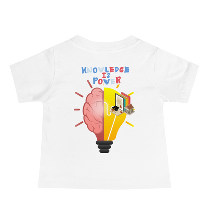 Knowledge Is Power Baby Jersey Tee for Girls