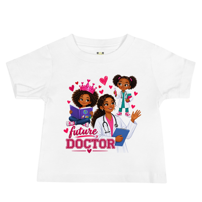 Future Doctor Short Sleeve Baby Jersey Tee for Girls