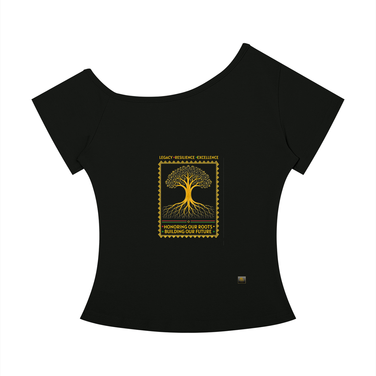 Golden Resistance Off-the-Shoulder Tee