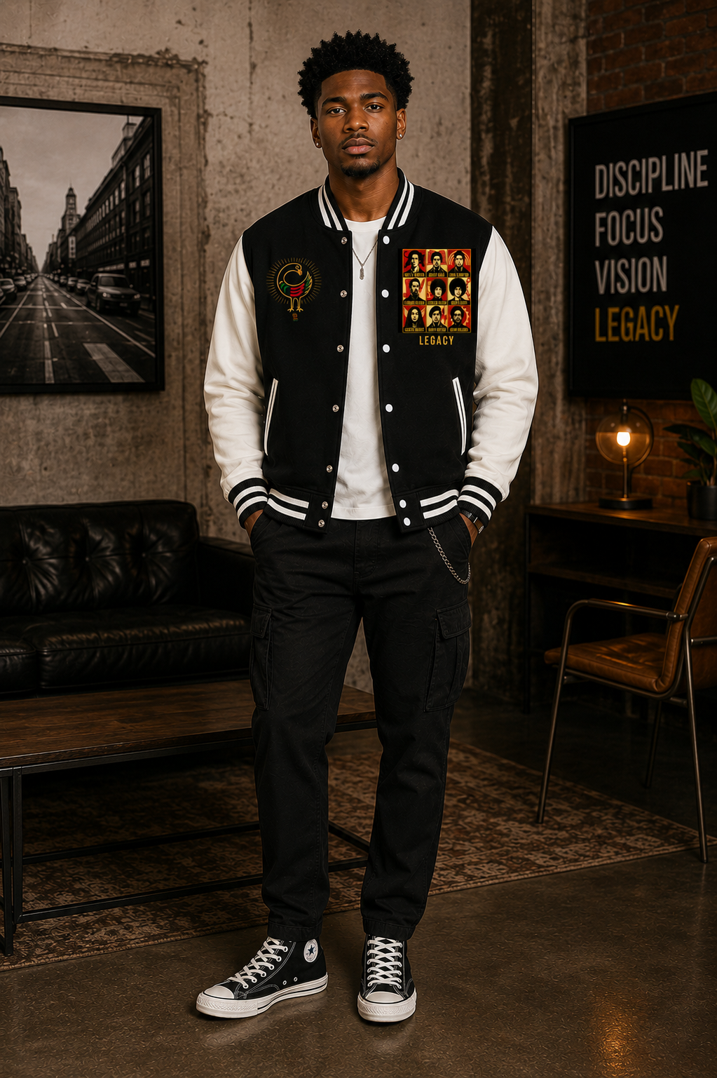 Sankofa Nine Unisex Varsity Jacket