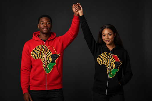 African Legacy Zip Unisex Hoodie