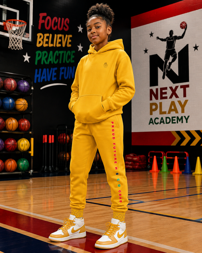 Future Legacy – Proud HBCU Grad Unisex Youth Joggers in Yellow