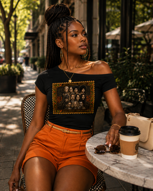 Honoring Our Roots Off-the-Shoulder Tee