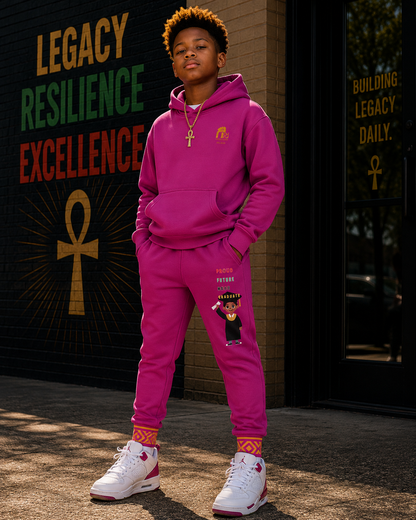 Future Legacy Proud HBCU Grad  Unisex Youth Joggers in Fuschia
