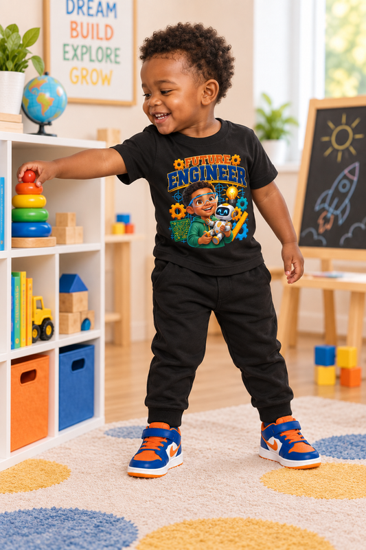 Future Engineer Short Sleeve Baby Jersey Tee for Boys