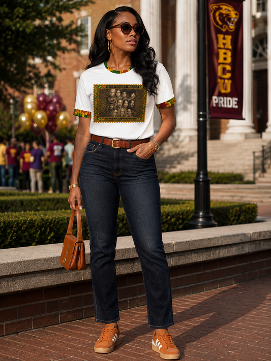 Honoring Our Roots Crew Tee in White for Women