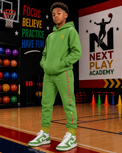 Future Legacy – Proud HBCU Grad Unisex Youth Joggers in Lime Green