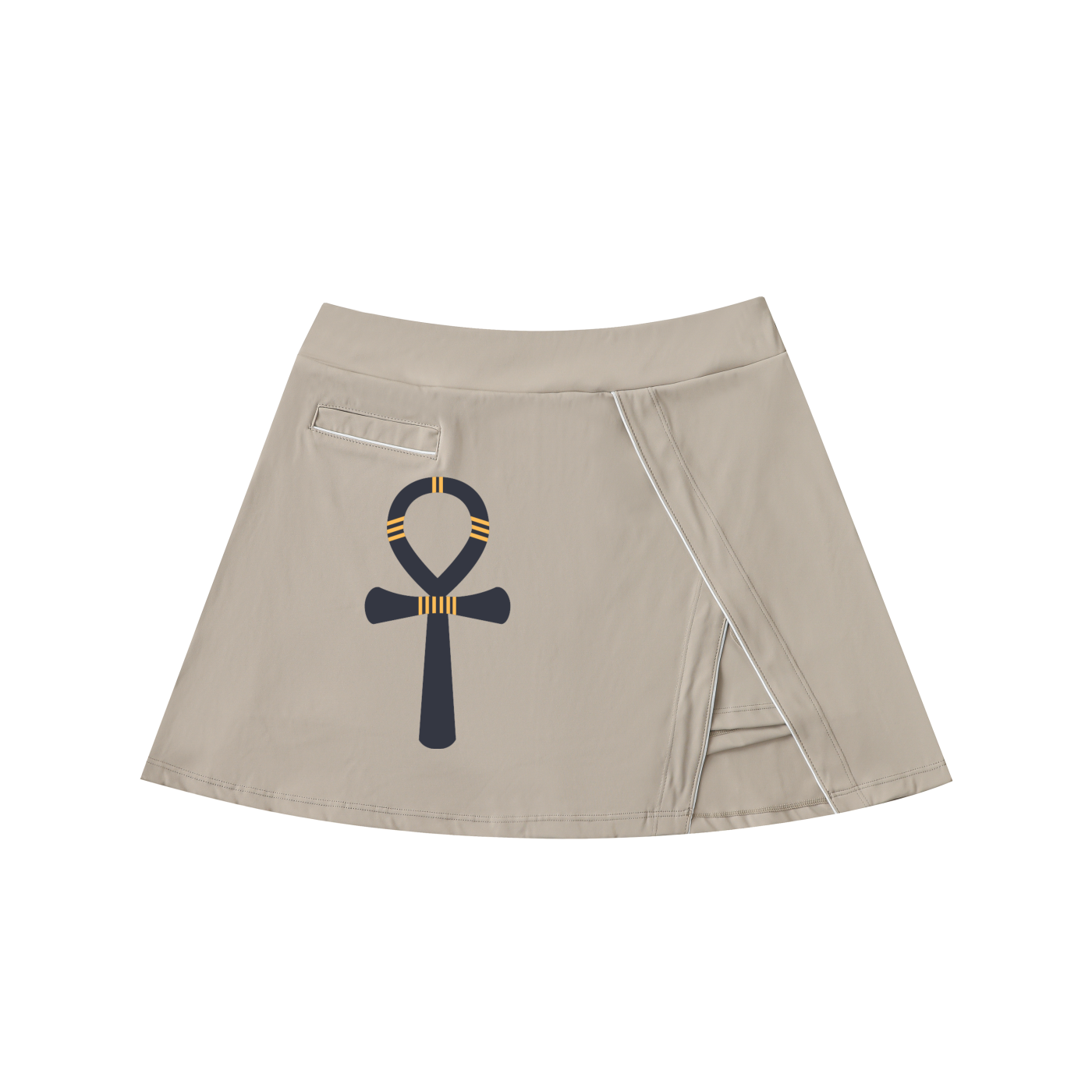 "Sovereign Path" High-Waist A-Line Skirt