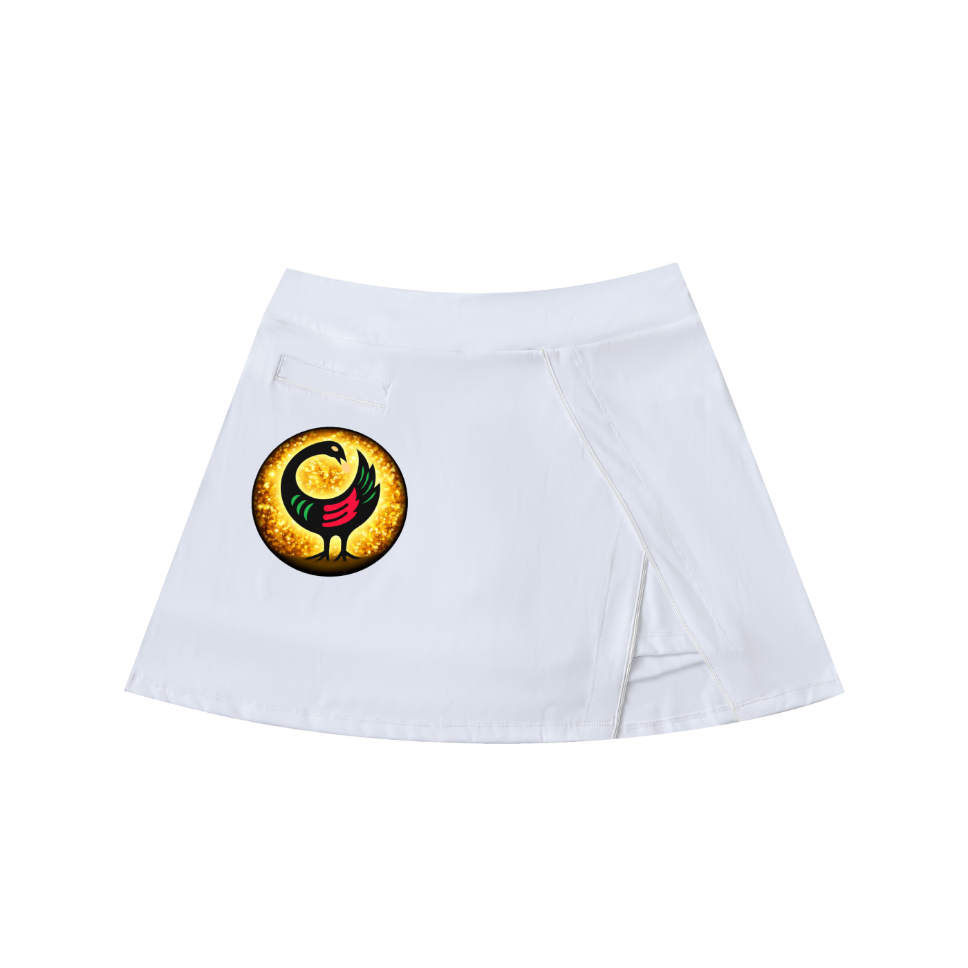 "Ancestral Wisdom" Sankofa High-Waist A-Line Skirt