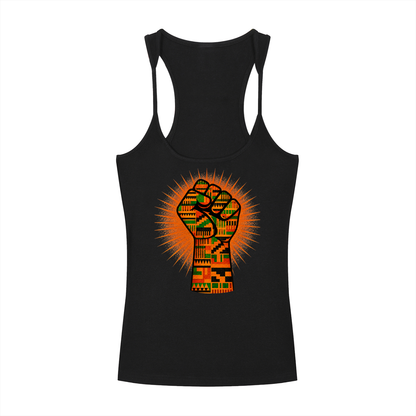 Raised in Culture Unisex Tee - Orange Fist