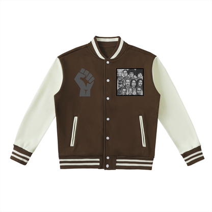 Iconic Heroes -Tone Fleeced Varsity Jacket