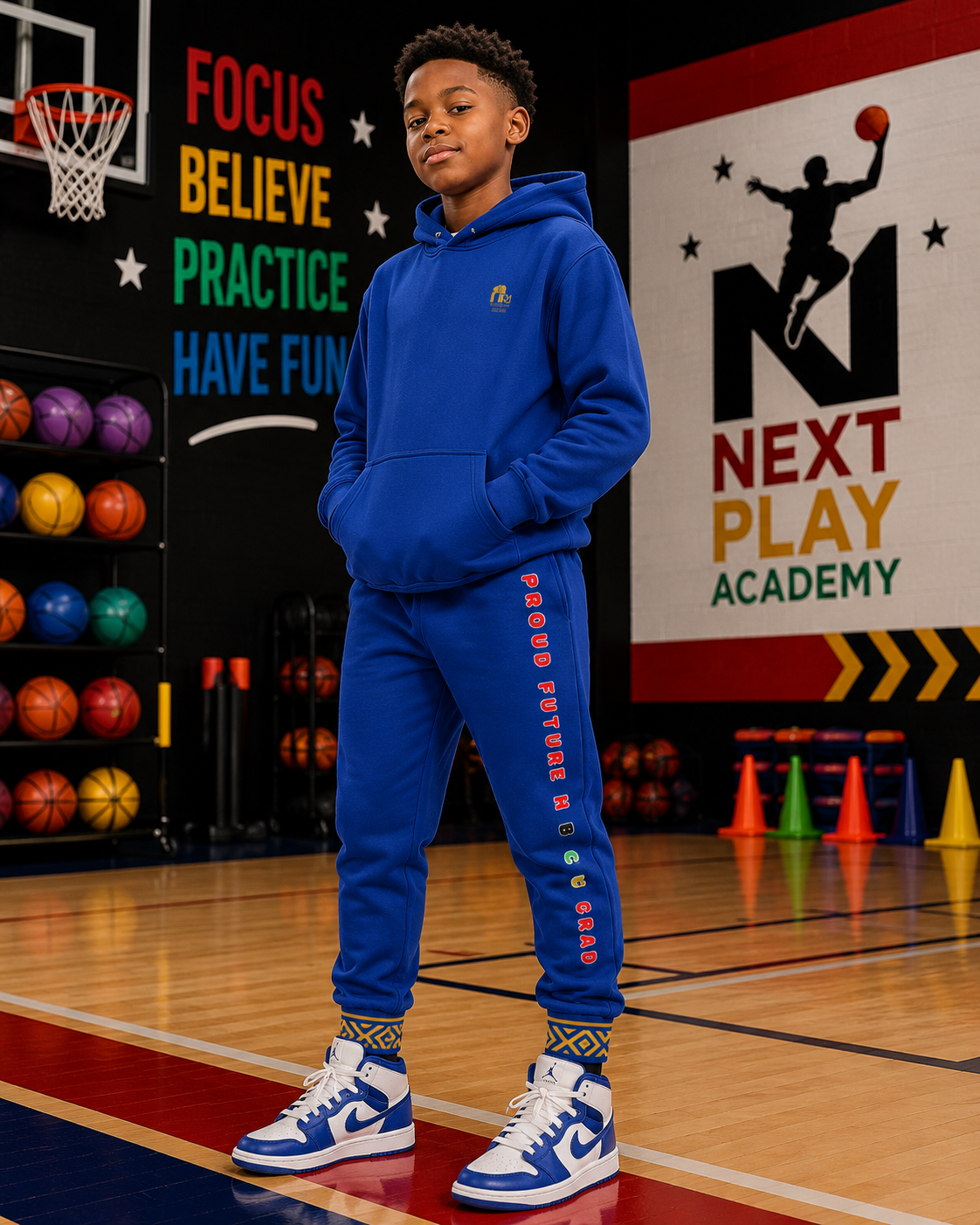 Future Legacy – Proud HBCU Grad Unisex Youth Joggers in Blue