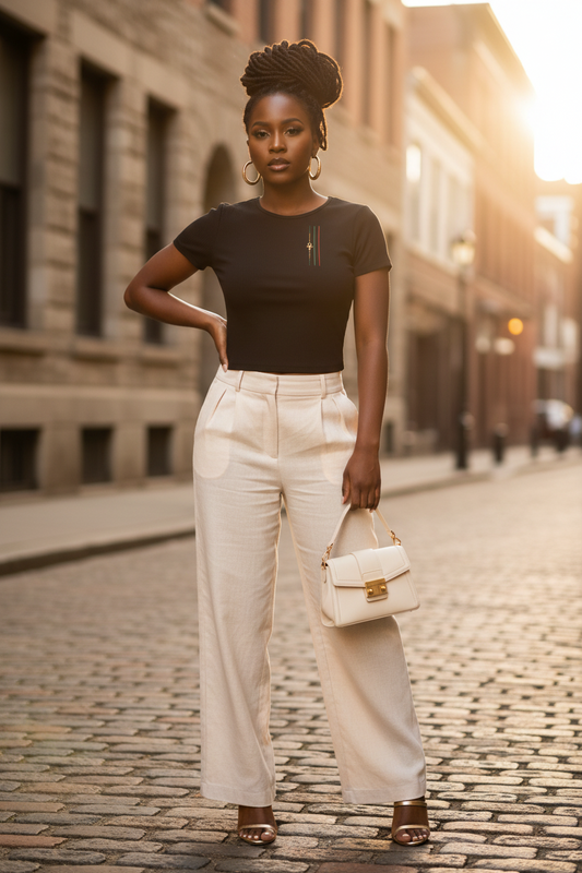 Ankh Courtline Crop Top
