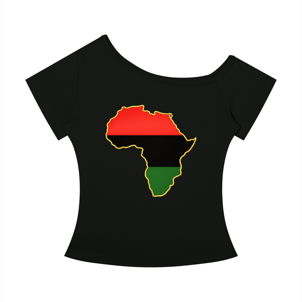 Pan African Off-the-Shoulder Tee