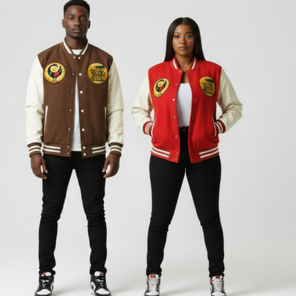 The Sankofa Heritage Unisex Varsity Jacket