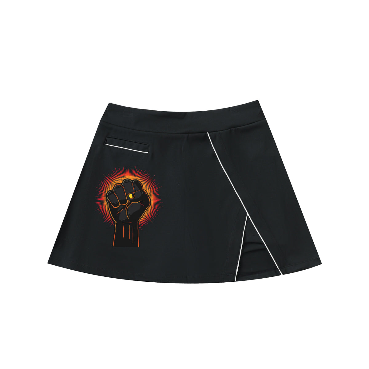Power Fist A-Line Skirt