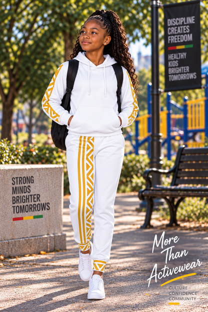 Trailblazers Unisex Joggers in White