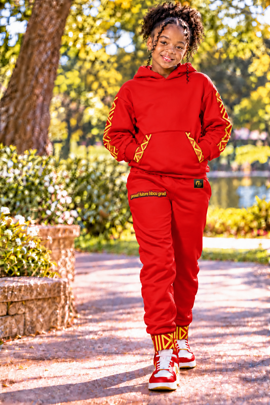 Proud Future HBCU Unisex Graffiti Joggers in Red