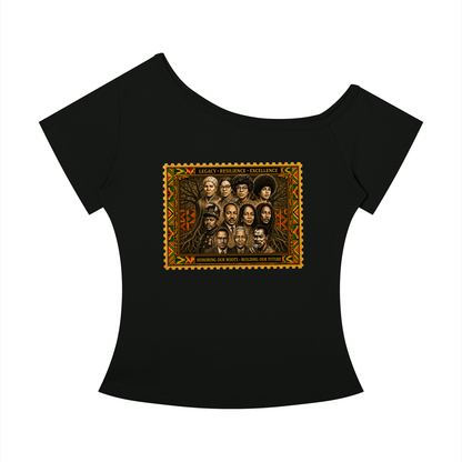 Honoring Our Roots Off-the-Shoulder Tee