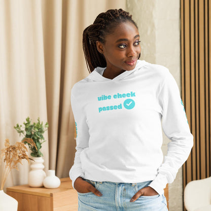 Check the Vibe Unisex Hooded Long Sleeve Tee