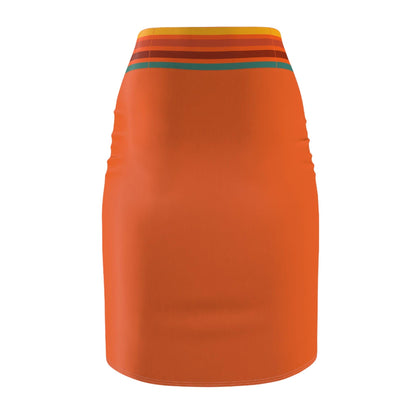 Coordinating "Accountability" Pencil Skirt (Tangerine Twist)