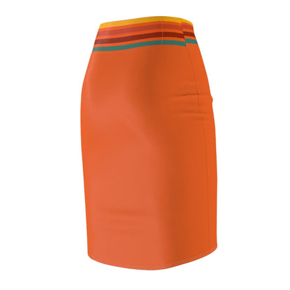 Coordinating "Accountability" Pencil Skirt (Tangerine Twist)
