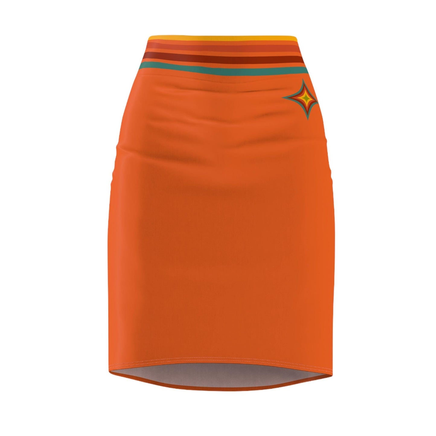 Coordinating "Accountability" Pencil Skirt (Tangerine Twist)