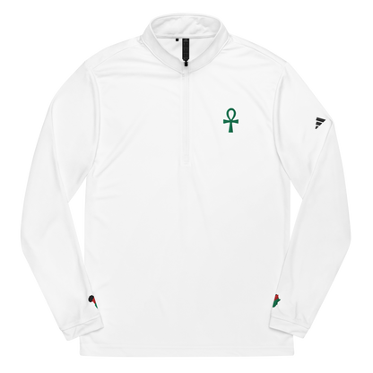 Men's Ankh Long-Sleeve Quarter-Zip Athletic Pullover