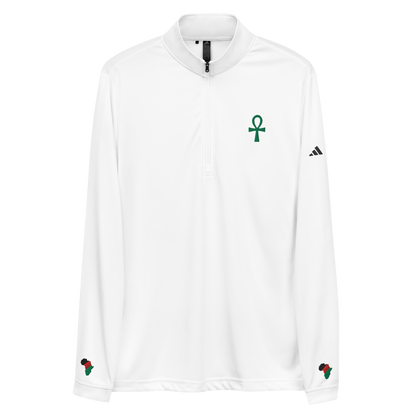 Men's Ankh Long-Sleeve Quarter-Zip Athletic Pullover