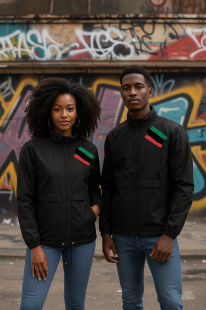 Pan-African Embroidered Champion Packable Unisex Jacket