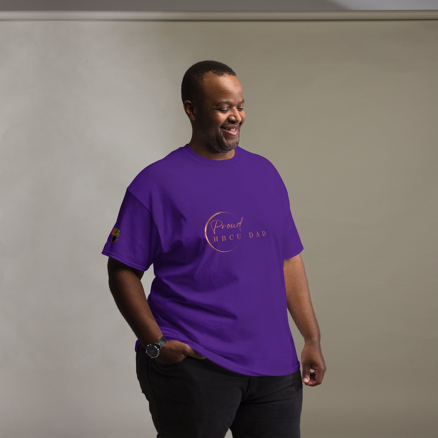 HBCU Proud Dad Classic Cotton Tee – Legacy, Pride & Black Excellence