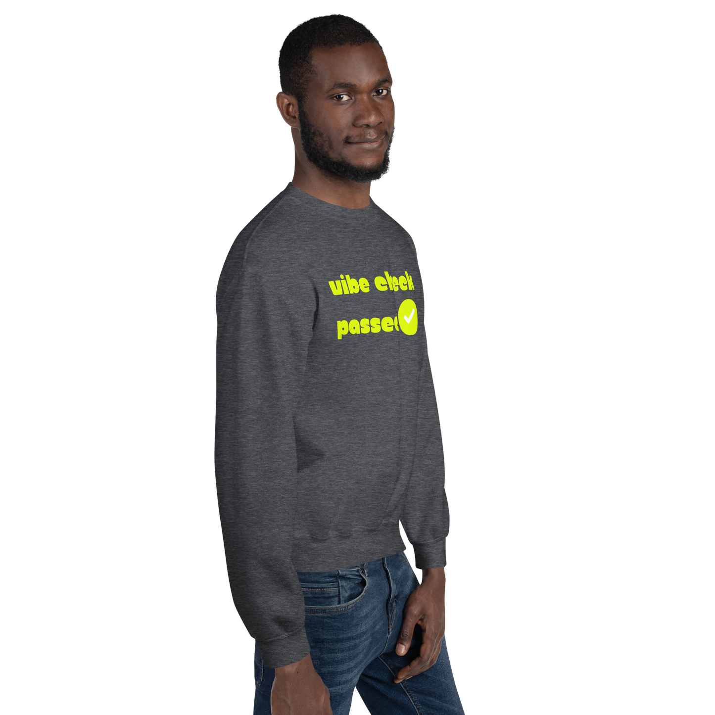 Check the Vibe Sweatshirt – “Vibe Check Passed”