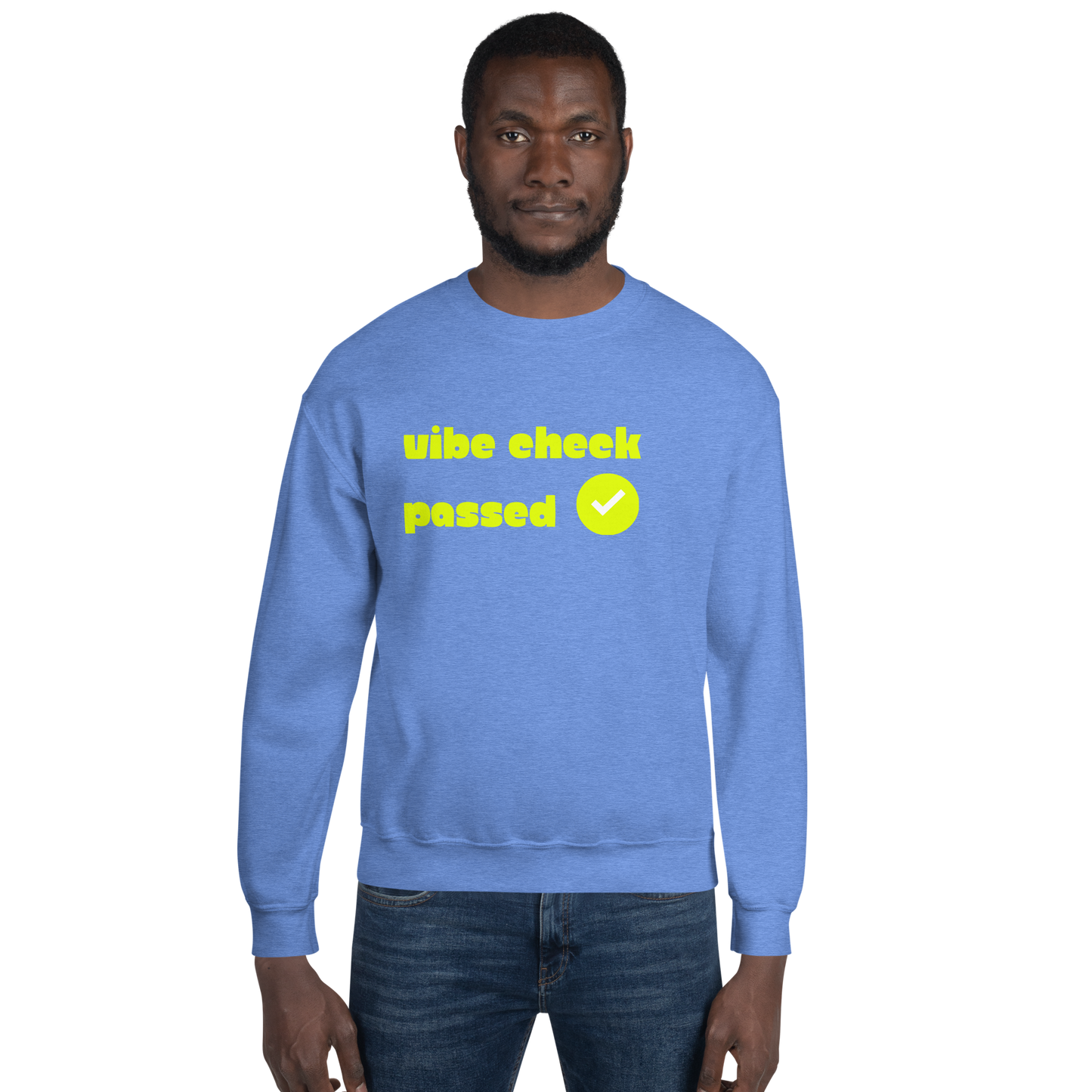 Check the Vibe Sweatshirt – “Vibe Check Passed”