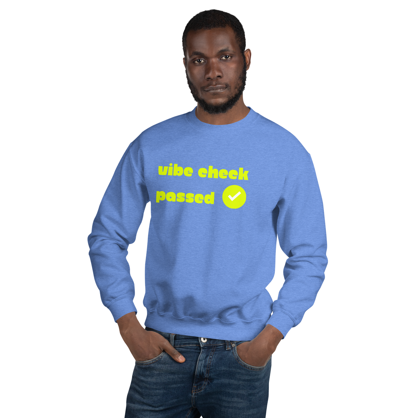 Check the Vibe Sweatshirt – “Vibe Check Passed”