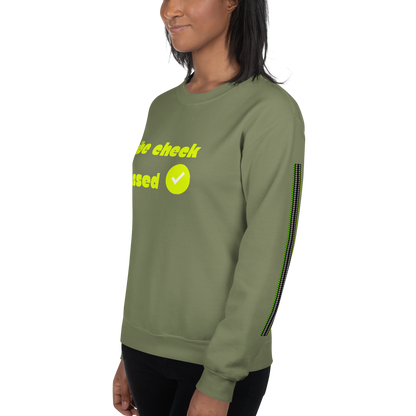 Check the Vibe Sweatshirt – “Vibe Check Passed”