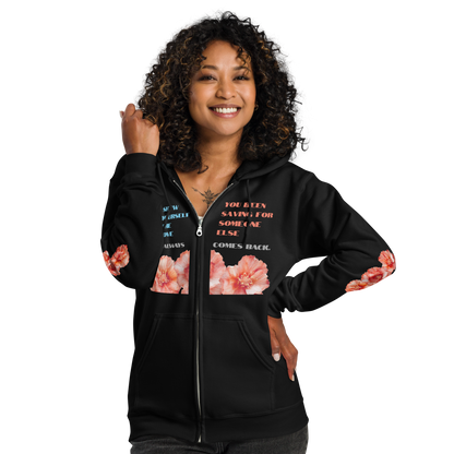 Self Love Zip Hoodie for Women