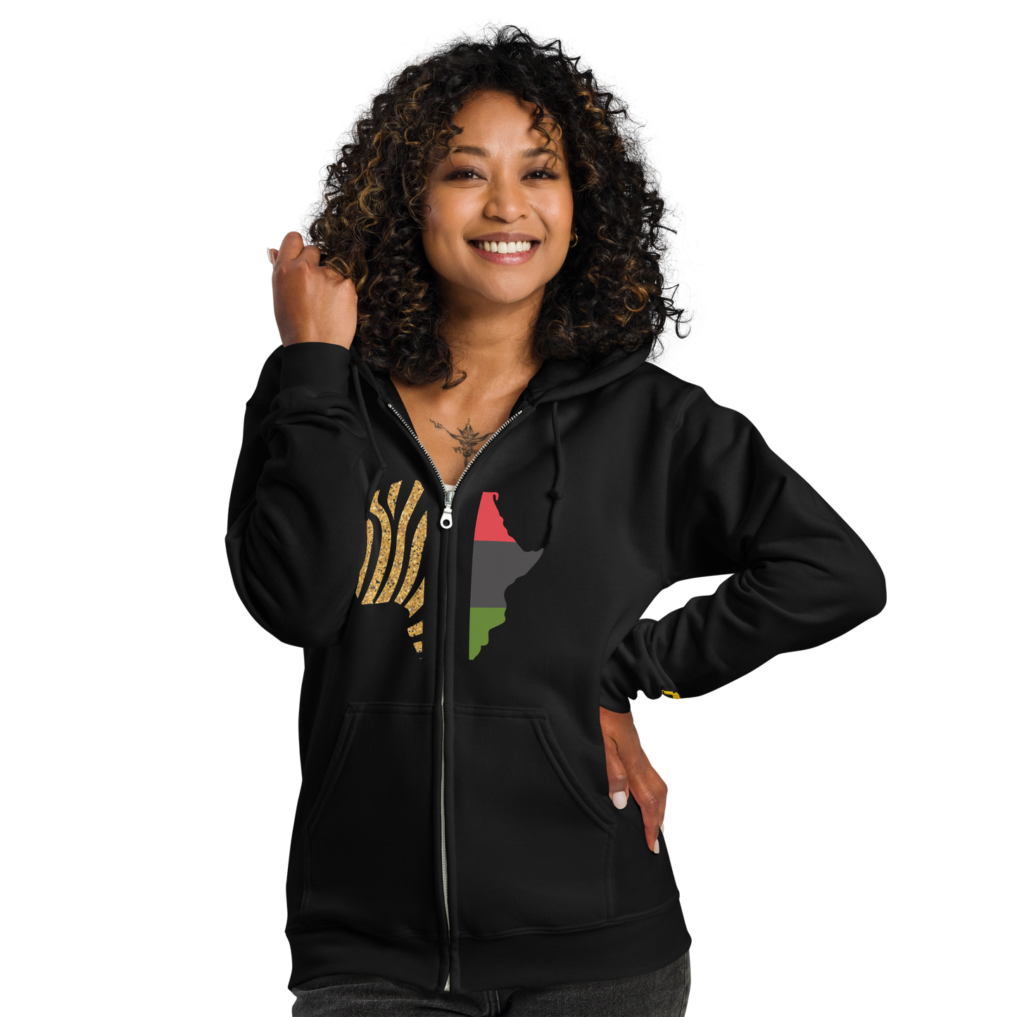 African Legacy Zip Unisex Hoodie