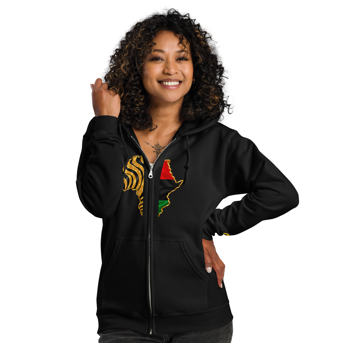 African Legacy Zip Unisex Hoodie