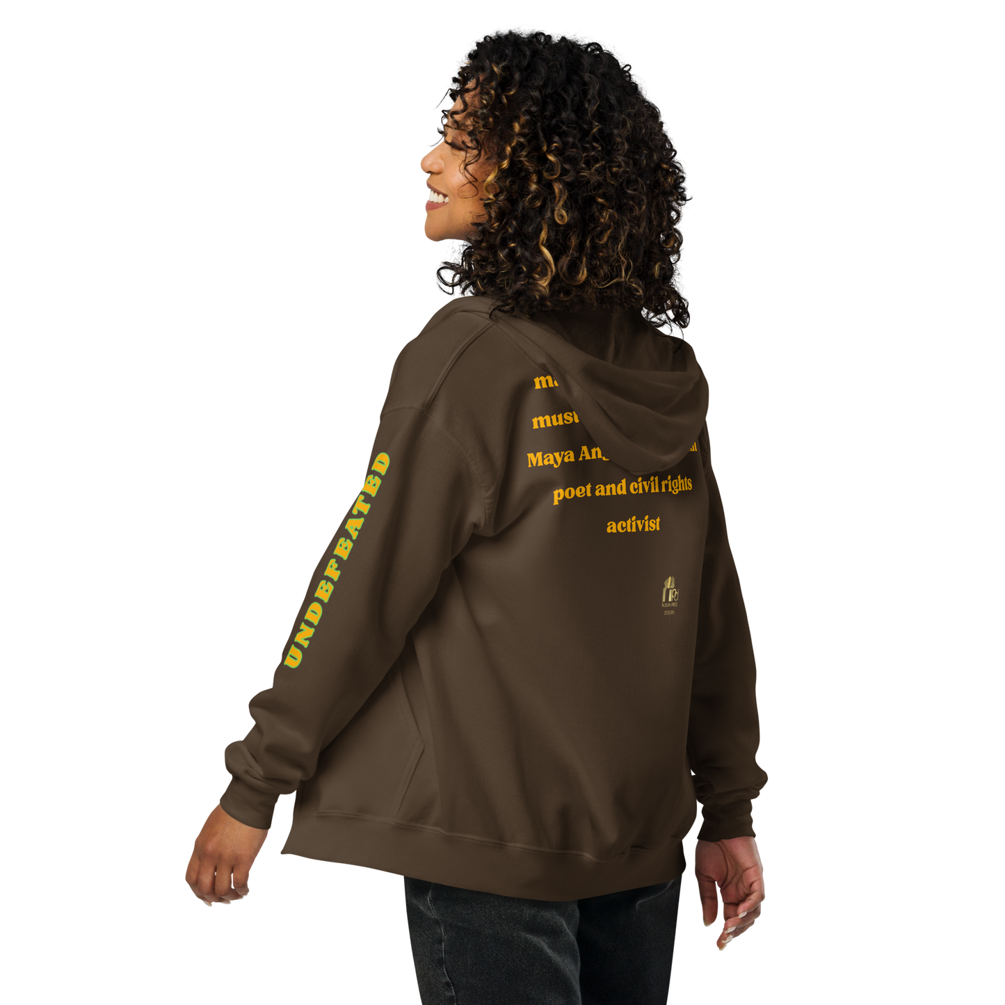 "Undefeated" Maya Angelou Tribute Unisex Hoodie