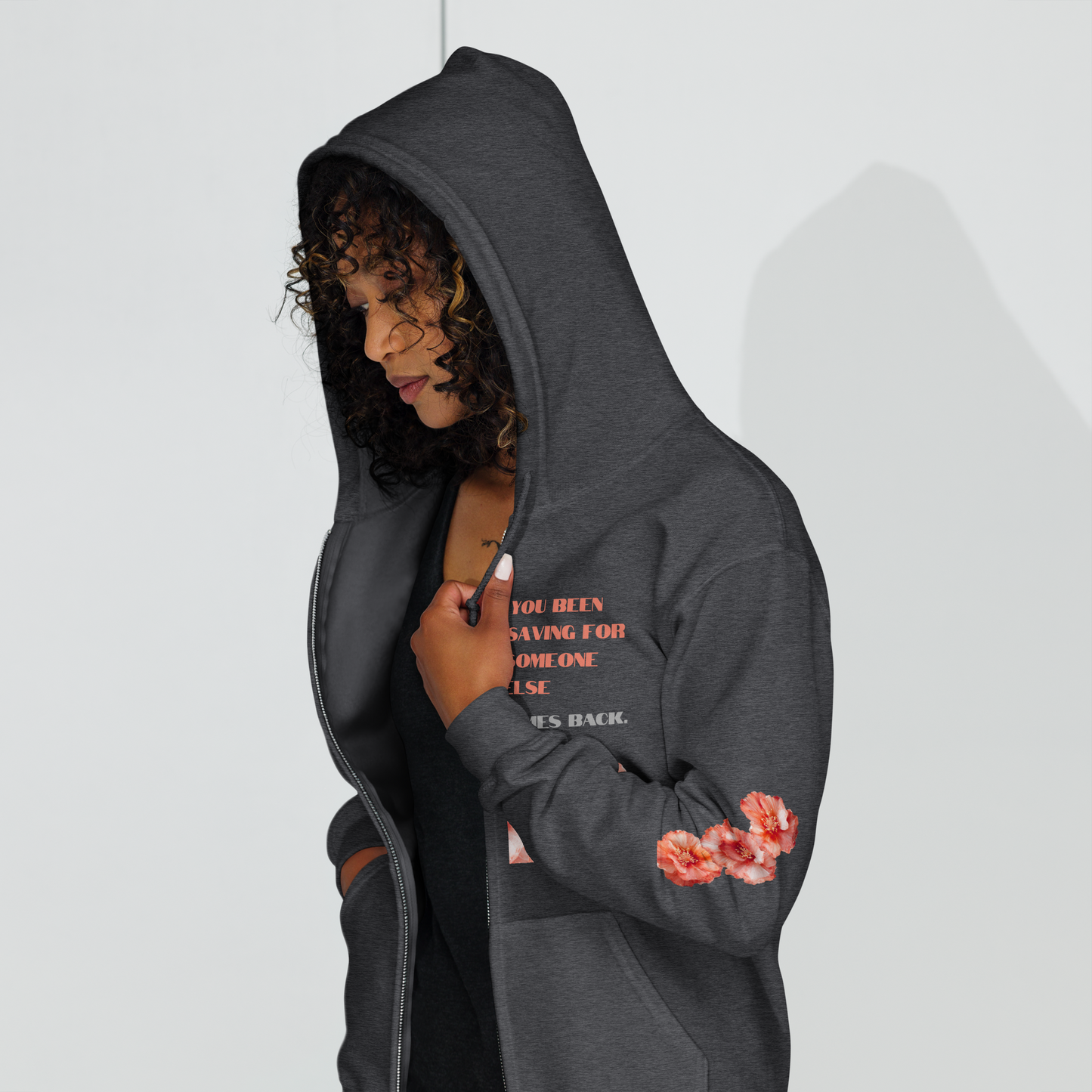 Self Love Zip Hoodie for Women