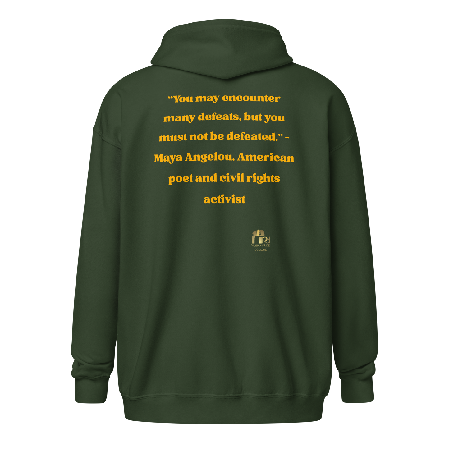 "Undefeated" Maya Angelou Tribute Unisex Hoodie