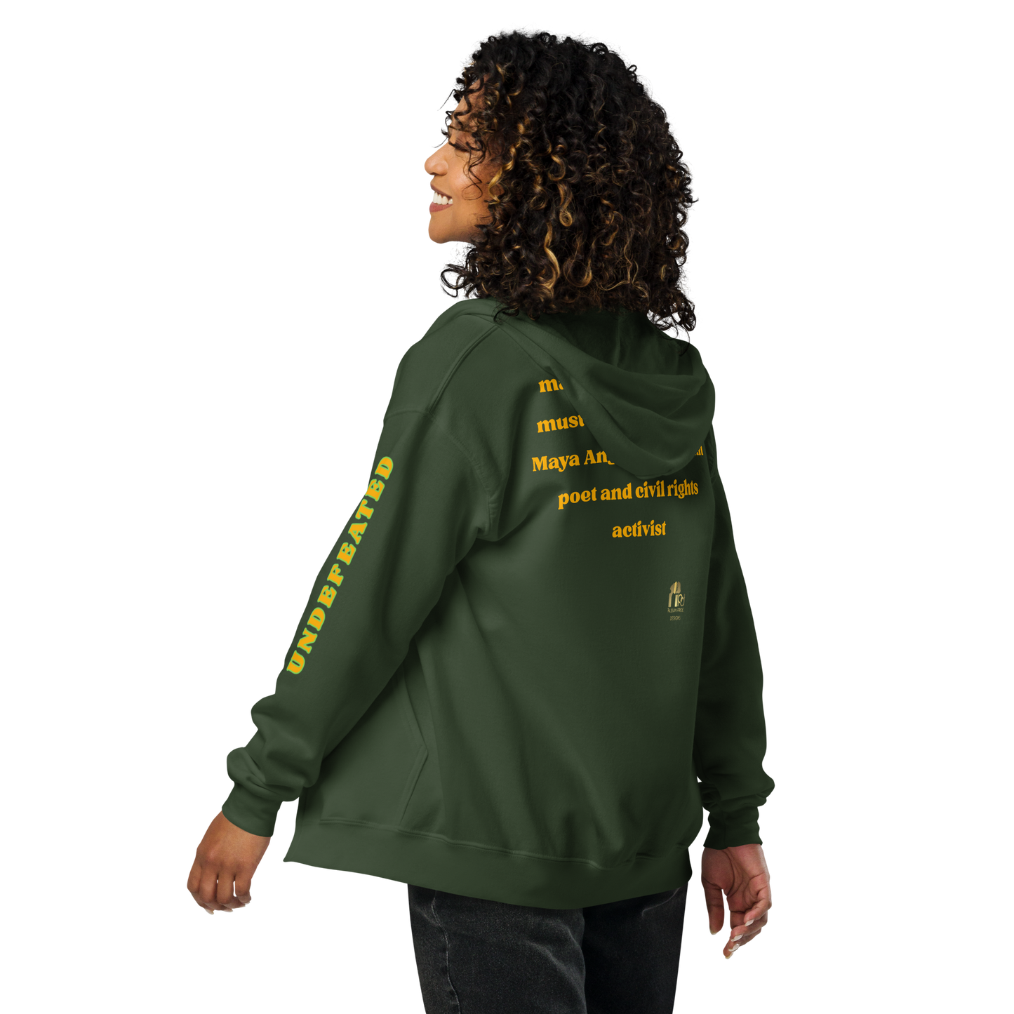 "Undefeated" Maya Angelou Tribute Unisex Hoodie